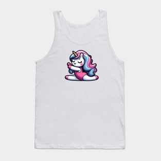 Gymnastics Unicorn Olympics 🤸🏿‍♀️🦄 - Flip for Cuteness! Tank Top